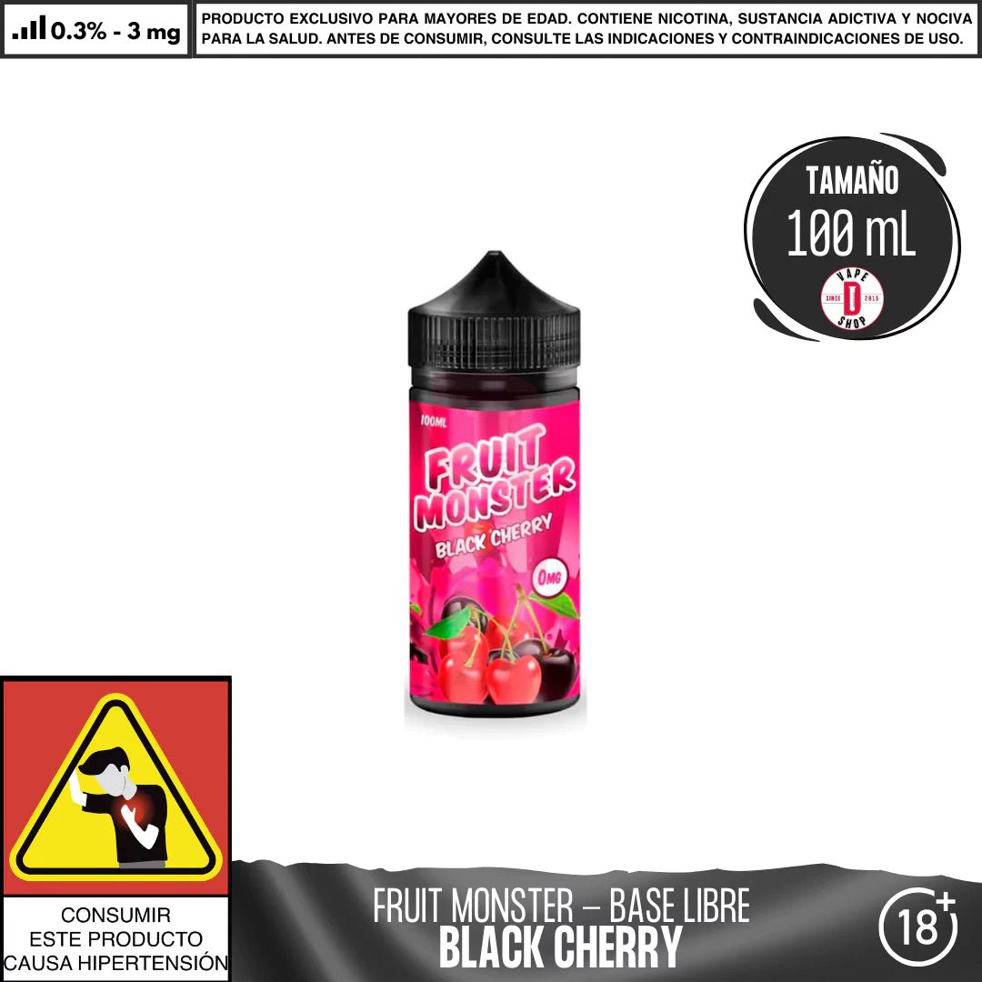 Fruit Monster Black Cherry - Eliquid - Monsterlabs | BL - ML - FM - BCH - 03