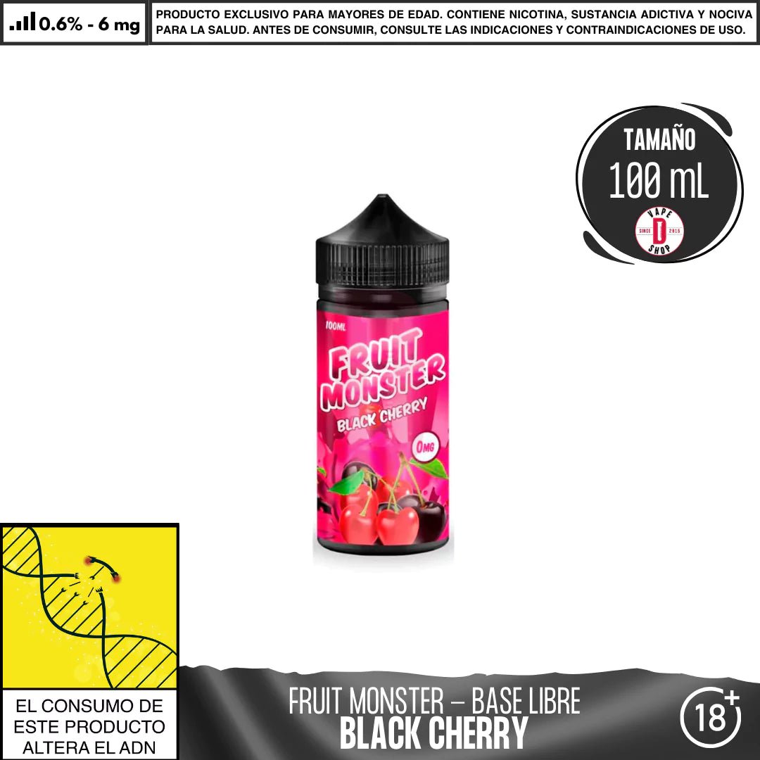 Fruit Monster Black Cherry - Eliquid - Monsterlabs | BL - ML - FM - BCH - 06