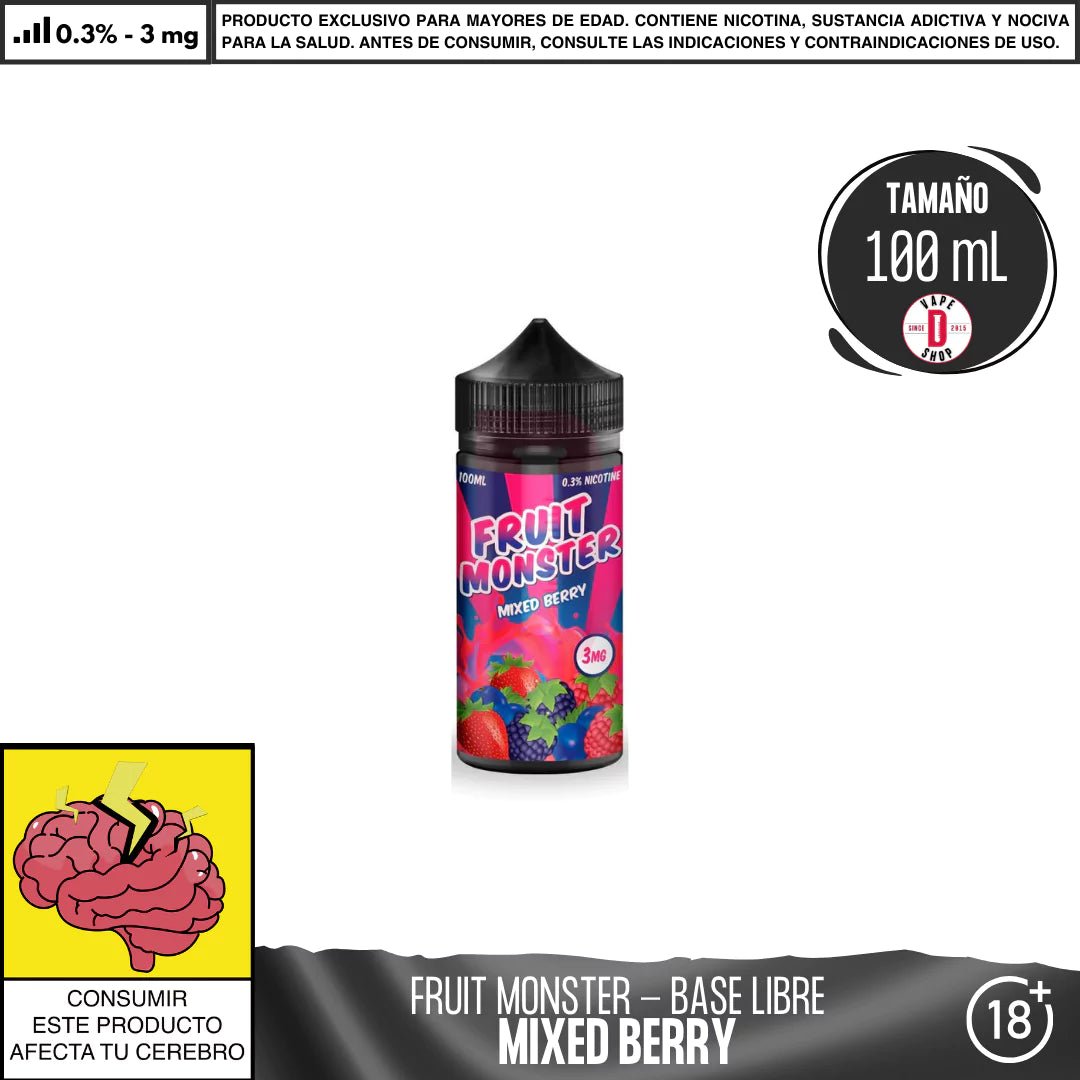 Fruit Monster Mixed Berry - Eliquid - Monsterlabs | BL - ML - FM - MB - 03