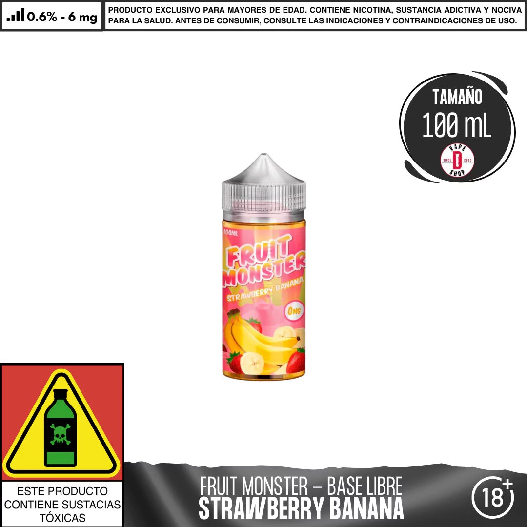 Fruit Monster Strawberry Banana - Eliquid - Monsterlabs | BL - ML - FM - SB - 06