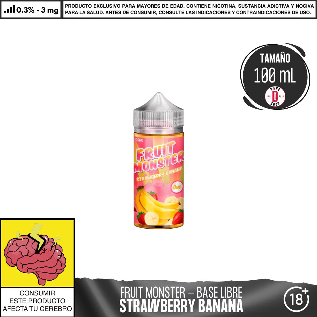Fruit Monster Strawberry Banana - Eliquid - Monsterlabs | BL - ML - FM - SB - 03