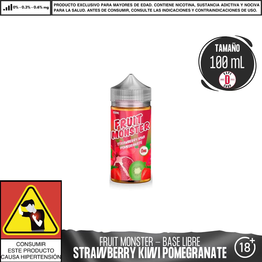 Fruit Monster Strawberry Kiwi Pomegranate - Eliquid - Monsterlabs | BL - ML - FM - SKP - 00
