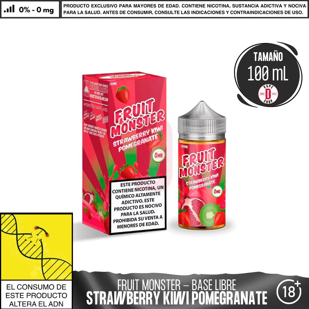 Fruit Monster Strawberry Kiwi Pomegranate - Eliquid - Monsterlabs | BL - ML - FM - SKP - 00