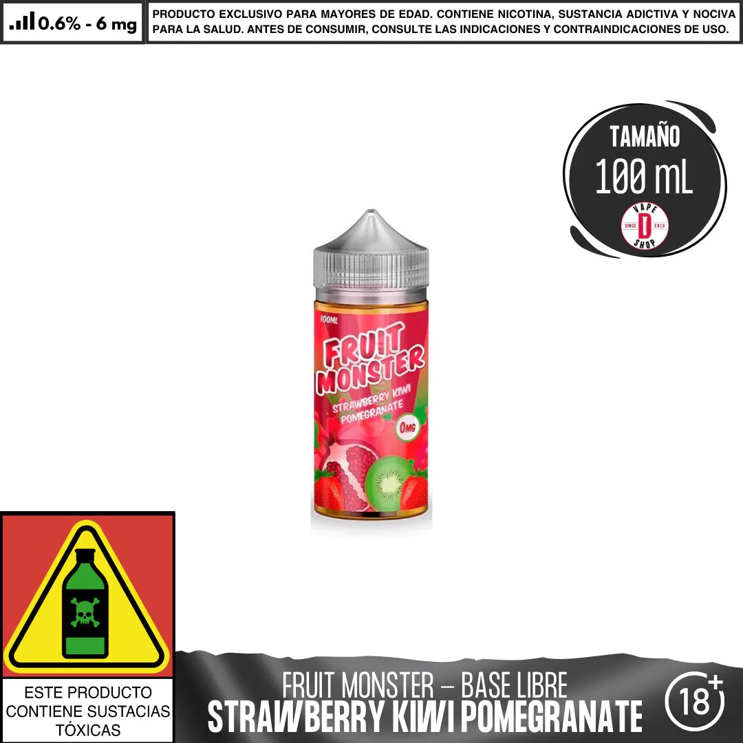 Fruit Monster Strawberry Kiwi Pomegranate - Eliquid - Monsterlabs | BL - ML - FM - SKP - 06