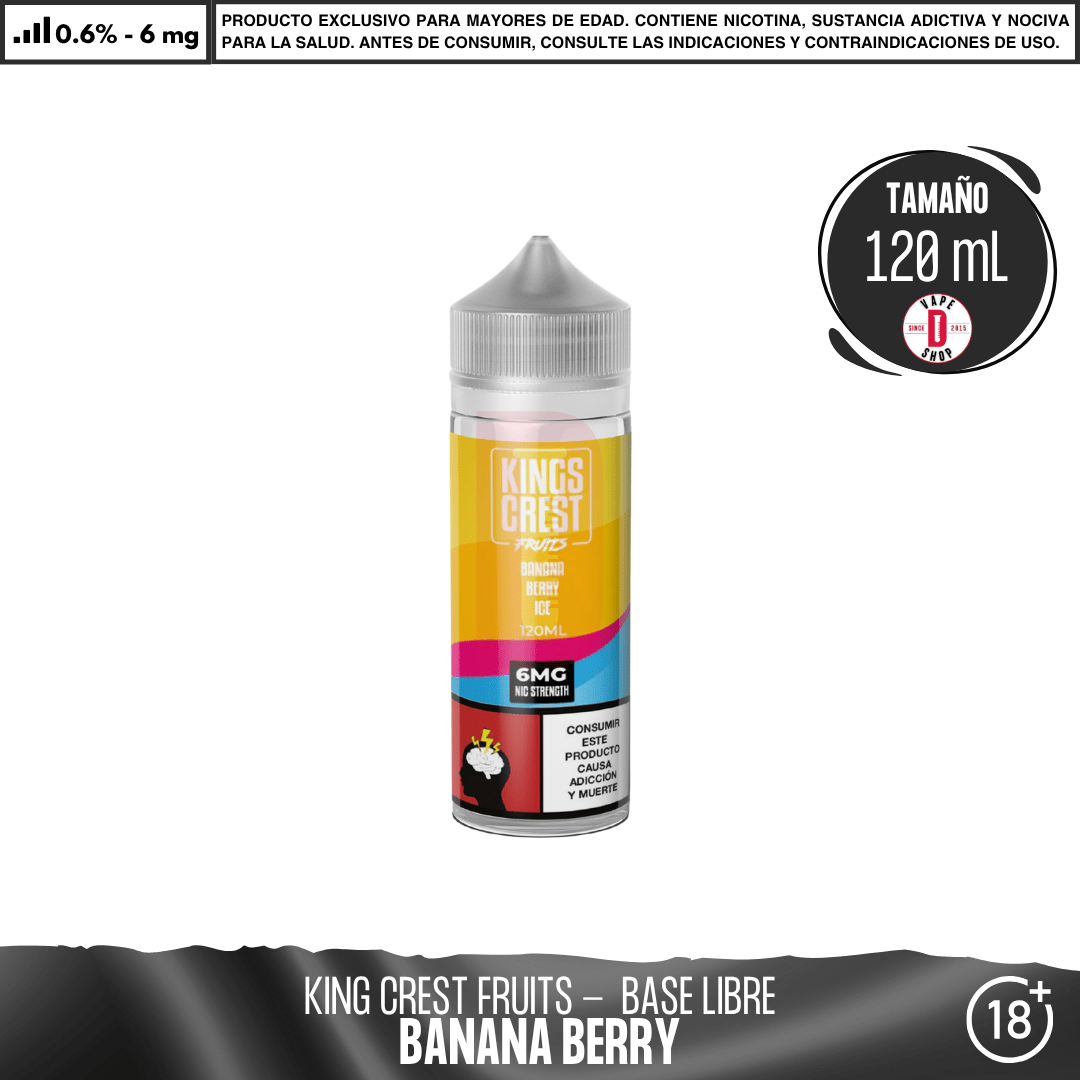 Fruits Banana Berry Ice - Eliquid - King's Crest | BL-KK-FBBI-06