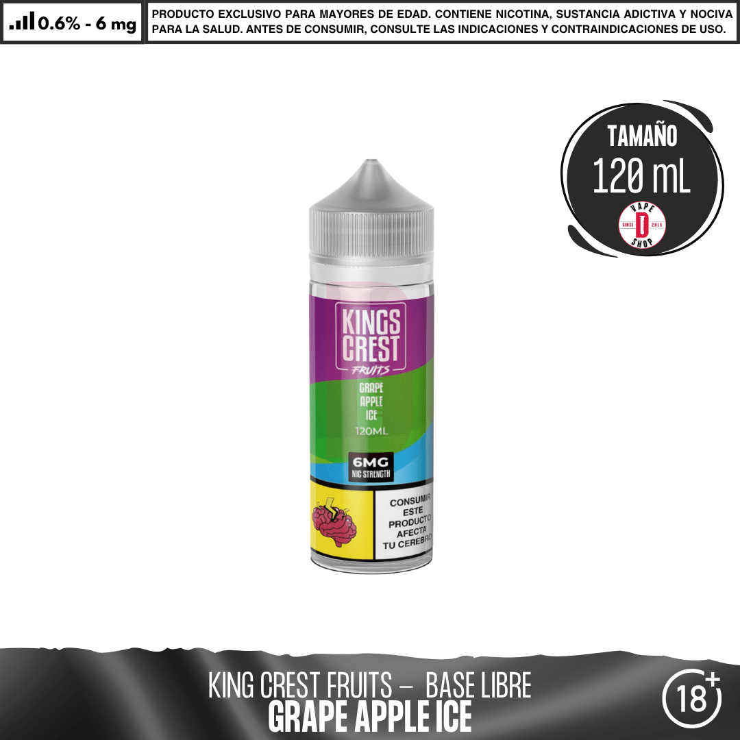 Fruits Grape Apple Ice - Eliquid - King's Crest | BL-KK-FGAI-06