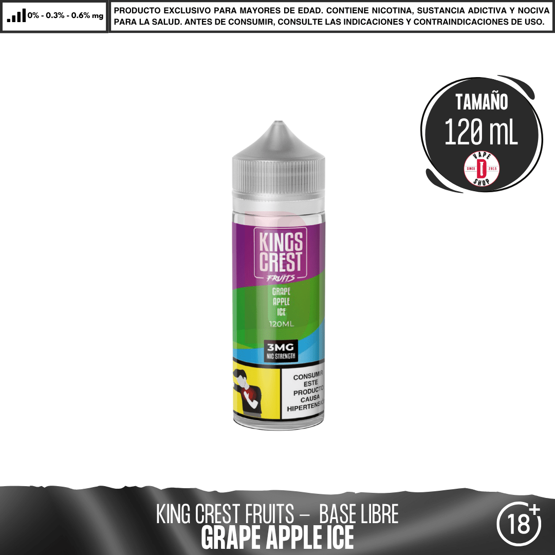 Fruits Grape Apple Ice - Eliquid - King's Crest | BL-KK-FGAI-00