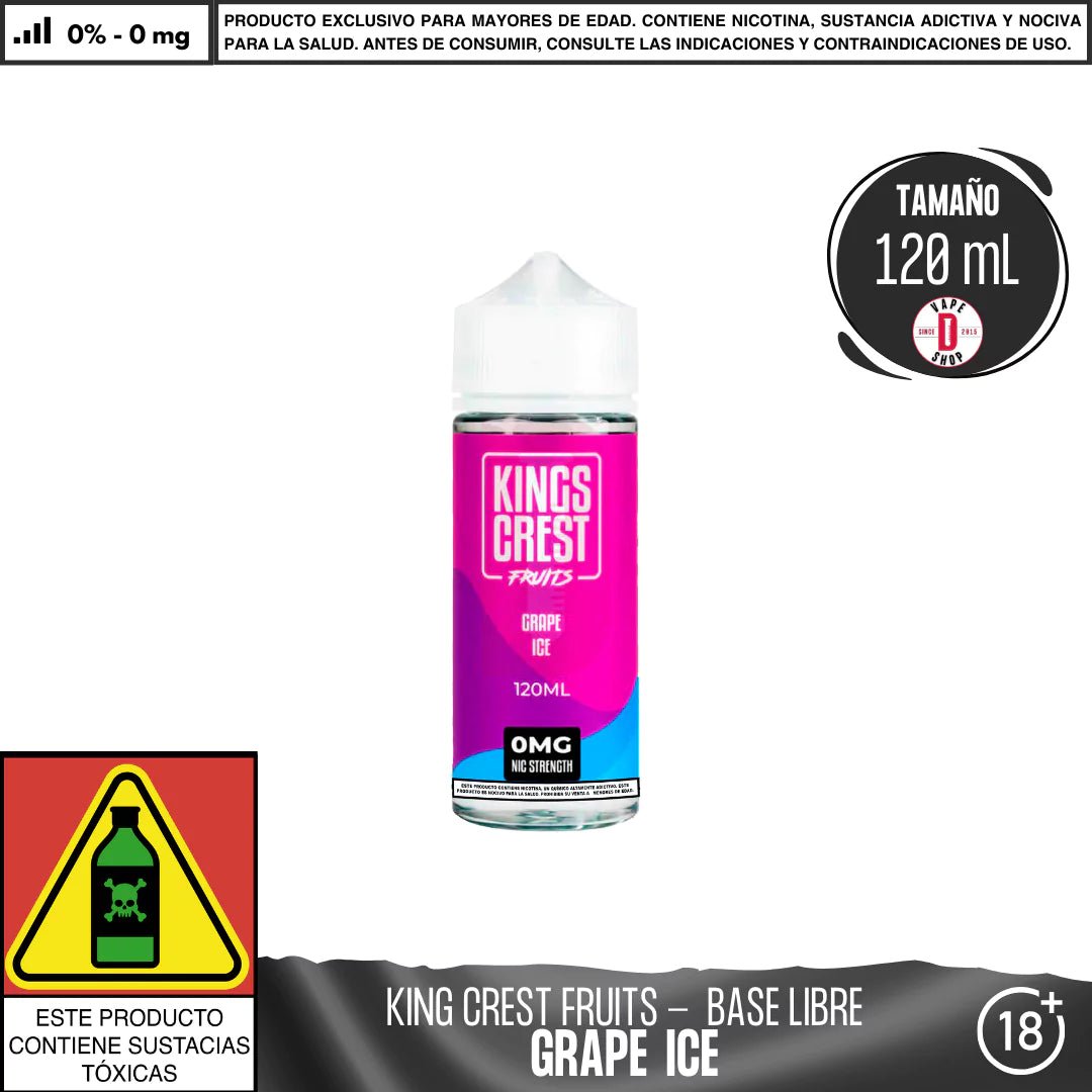 Fruits Grape Ice - Eliquid - King's Crest | BL - KK - FGI - 00