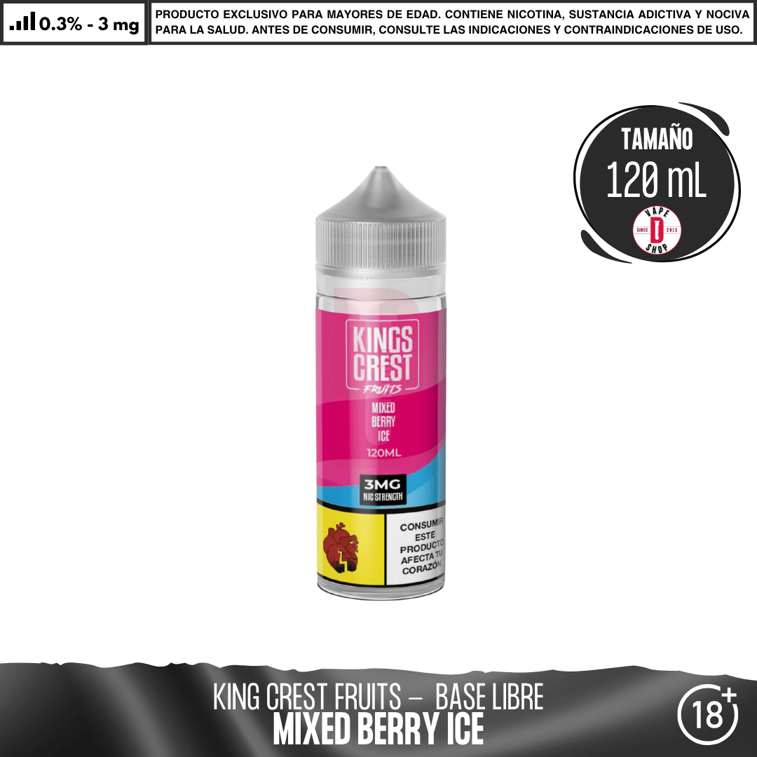 Fruits Mixed Berry Ice - Eliquid - King's Crest | BL-KK-FMABI-03