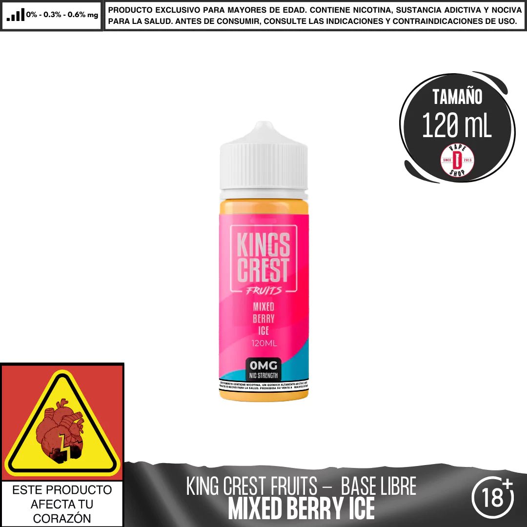 Fruits Mixed Berry Ice - Eliquid - King's Crest | BL - KK - FMABI - 00