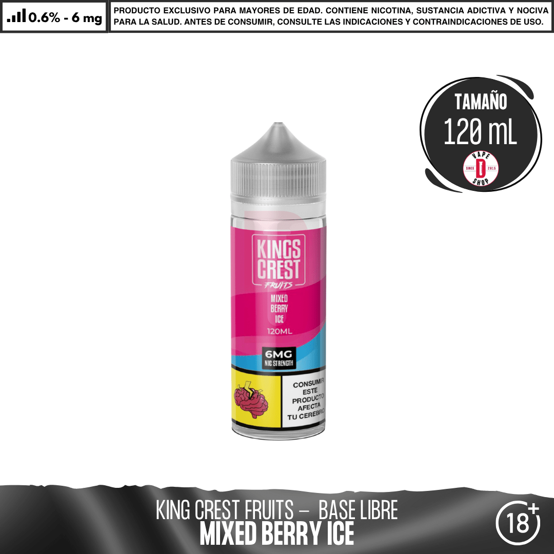 Fruits Mixed Berry Ice - Eliquid - King's Crest | BL-KK-FMABI-06