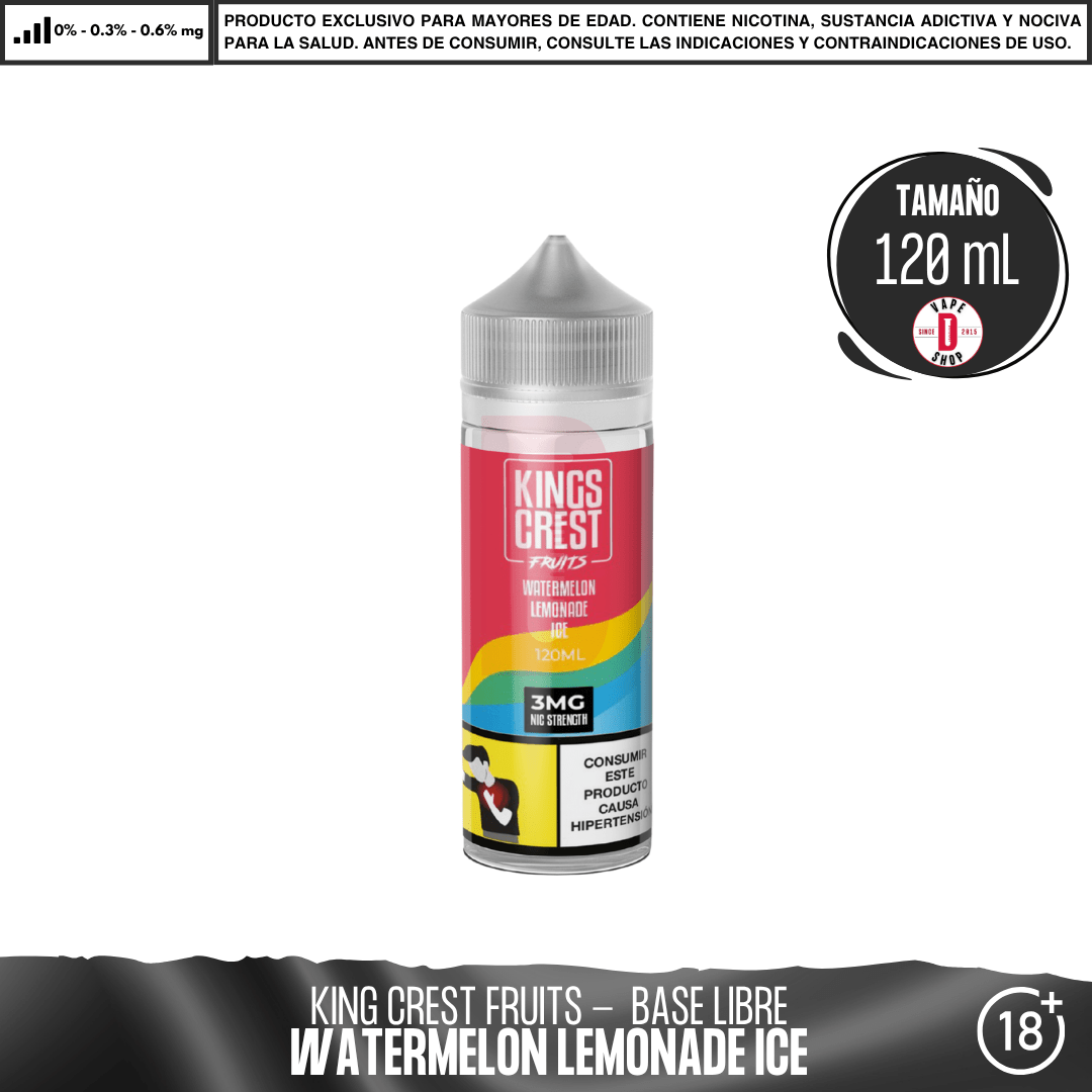 Fruits Watermelon Lemonade Ice - Eliquid - King's Crest | BL-KK-FWLI-00