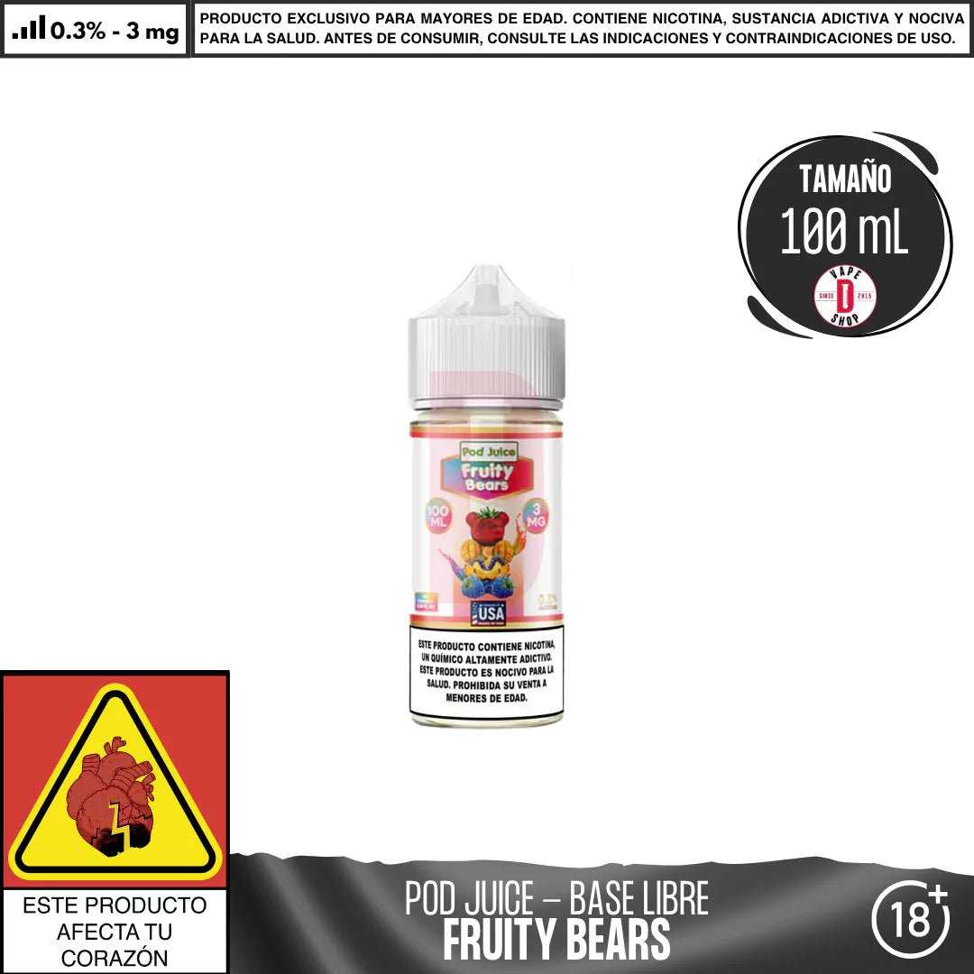 Fruity Bears | Eliquid de Pod Juice DIY Vape Shop Fruity Bears | Eliquid de Pod Juice DIY Vape Shop