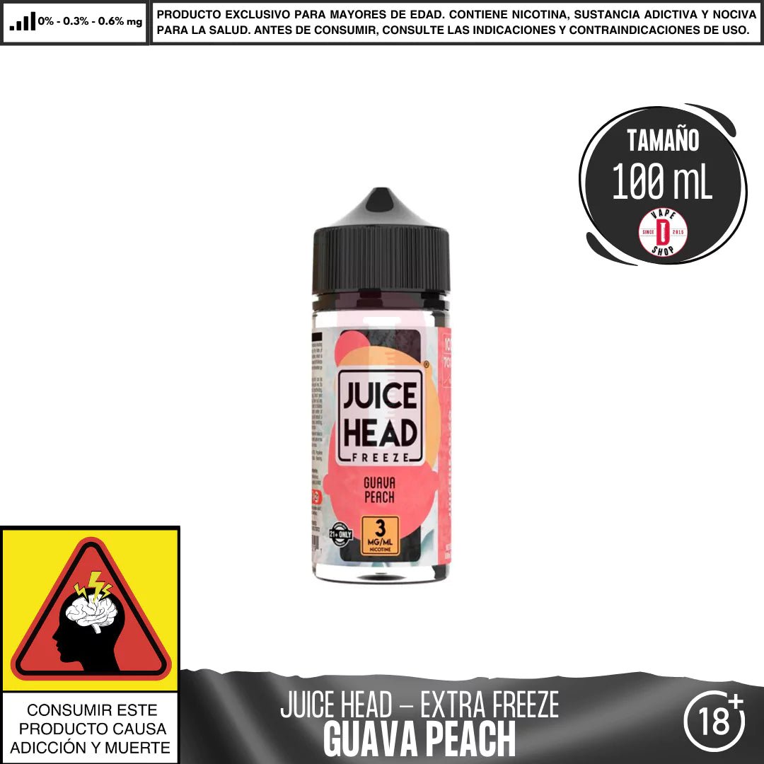 Guava Peach Extra Freeze - Eliquid - Juice Head | BL - JH - GPF - 00