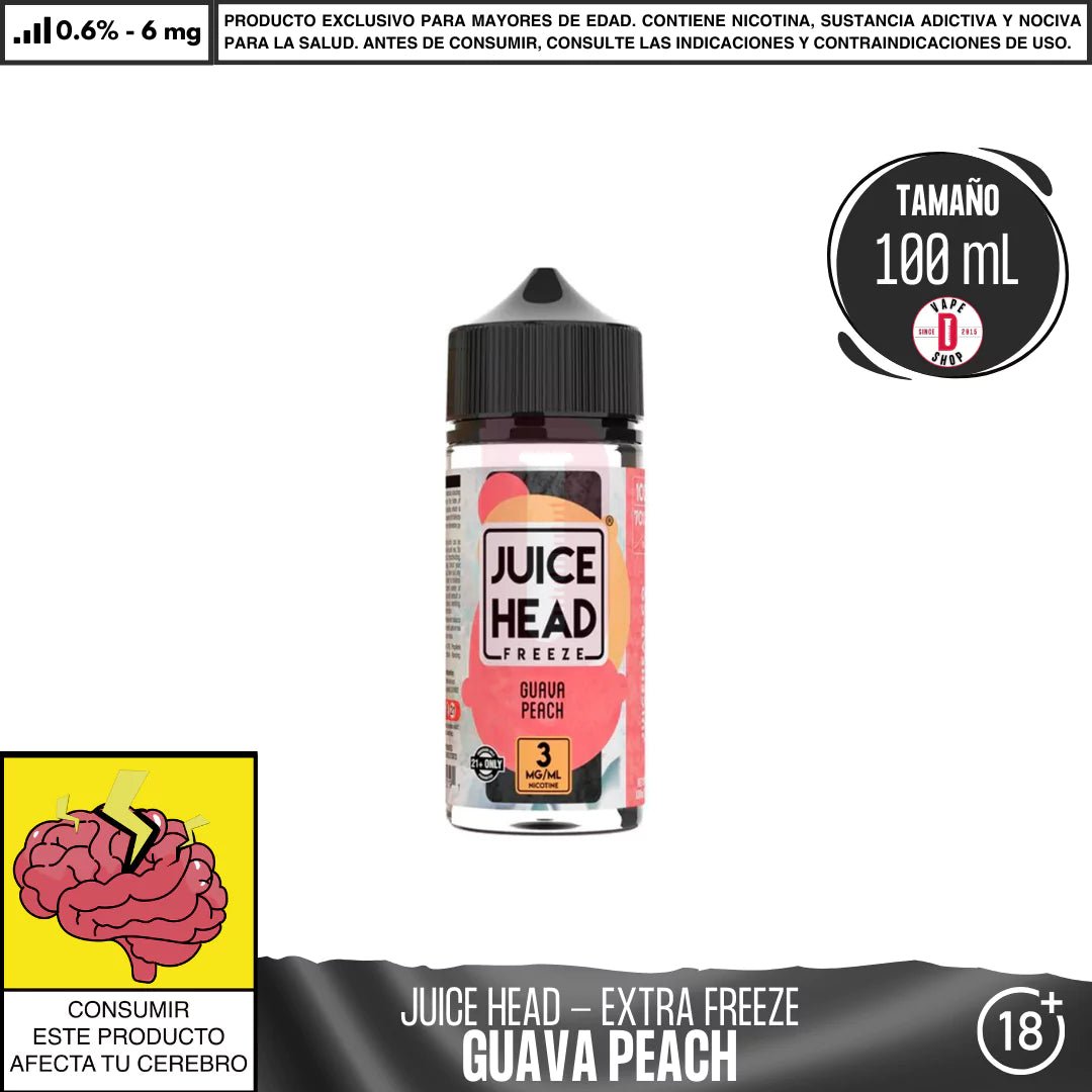 Guava Peach Extra Freeze - Eliquid - Juice Head | BL - JH - GPF - 01