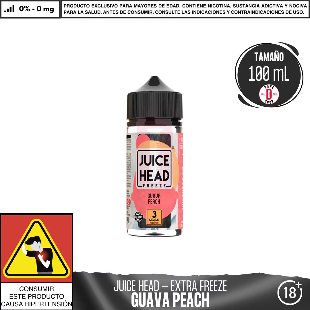 Guava Peach Extra Freeze - Eliquid - Juice Head | BL - JH - GPF - 00