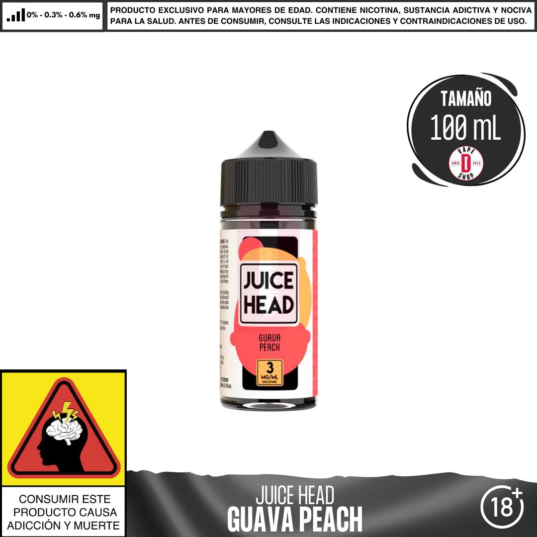 Guava Peach - Eliquid - Juice Head | BL - JH - GP - 00
