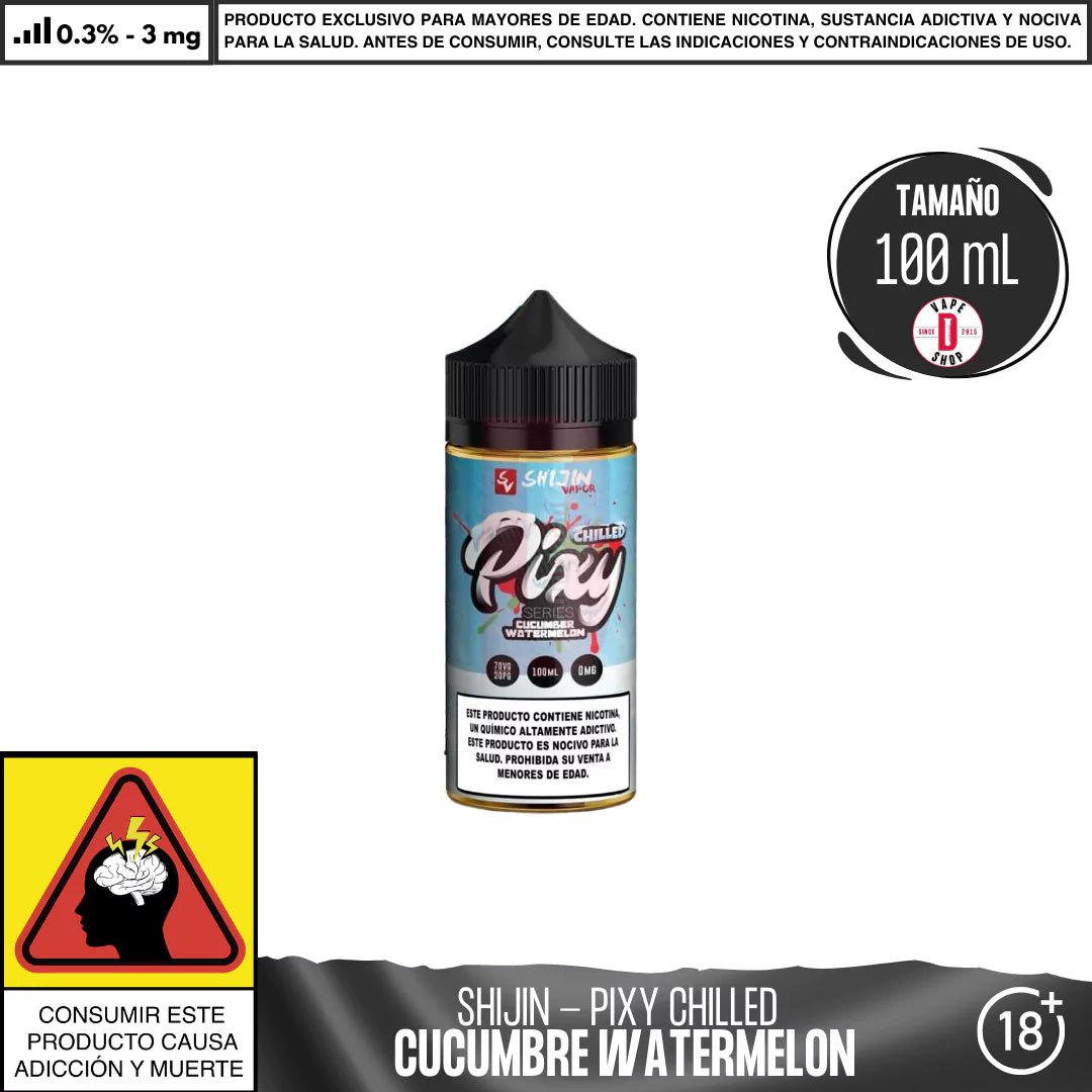 It`s Pixy Chilled Cucumber Watermelon - Eliquid - Shijin | BL - SV - IP - CCW - 03