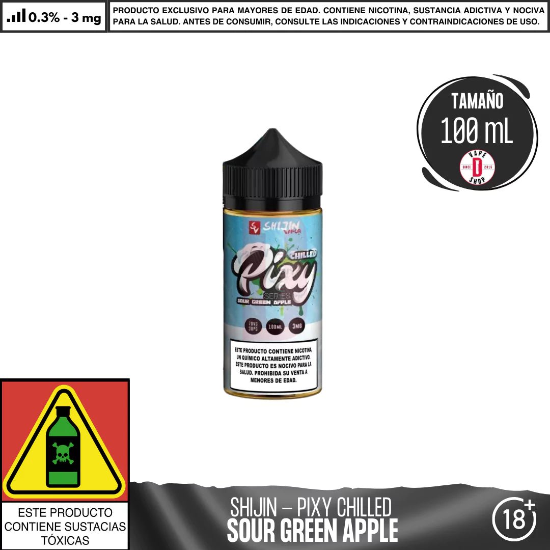 It`s Pixy Chilled Sour Green Apple - Eliquid - Shijin | BL - SV - IP - GA - 03