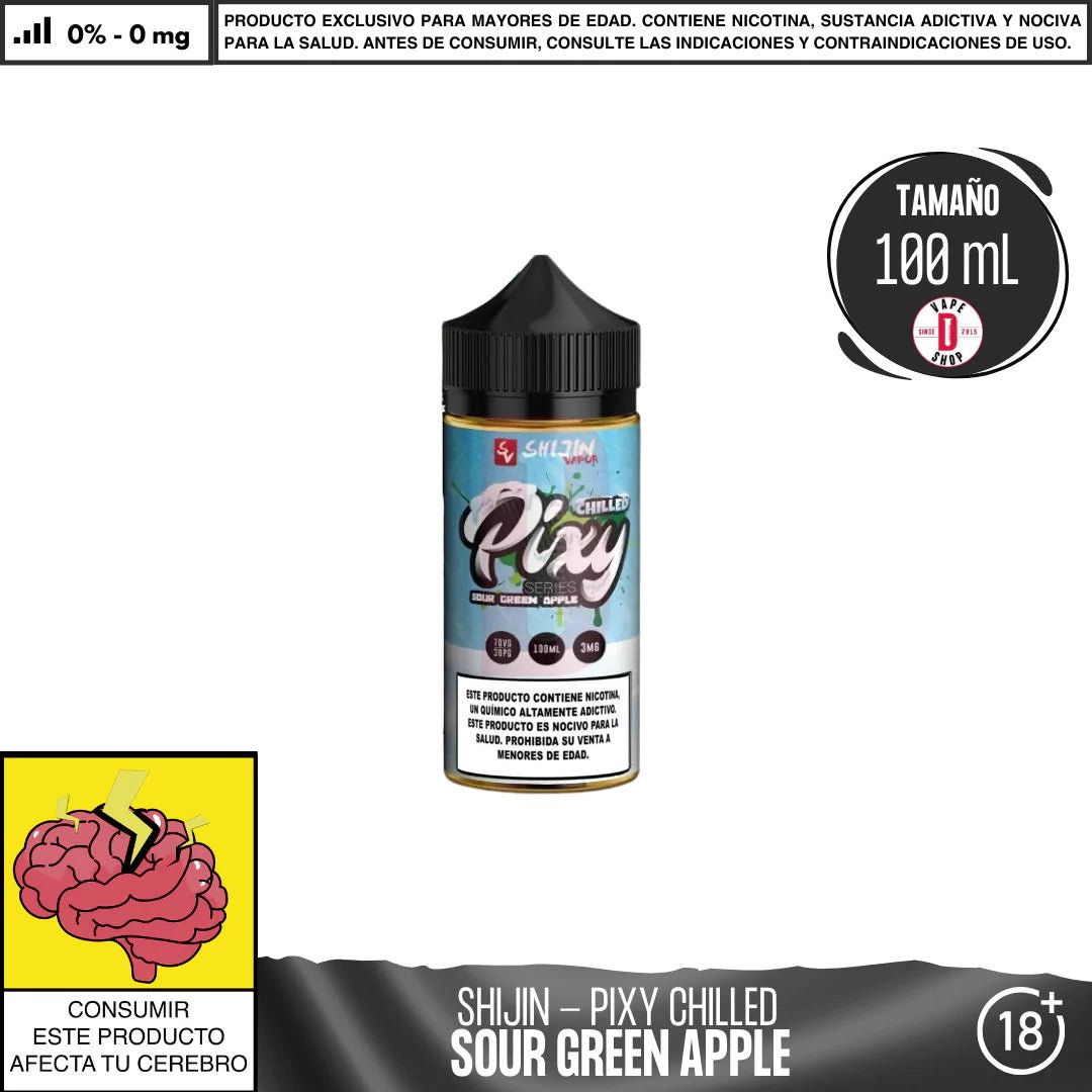 It`s Pixy Chilled Sour Green Apple - Eliquid - Shijin | BL - SV - IP - GA - 00