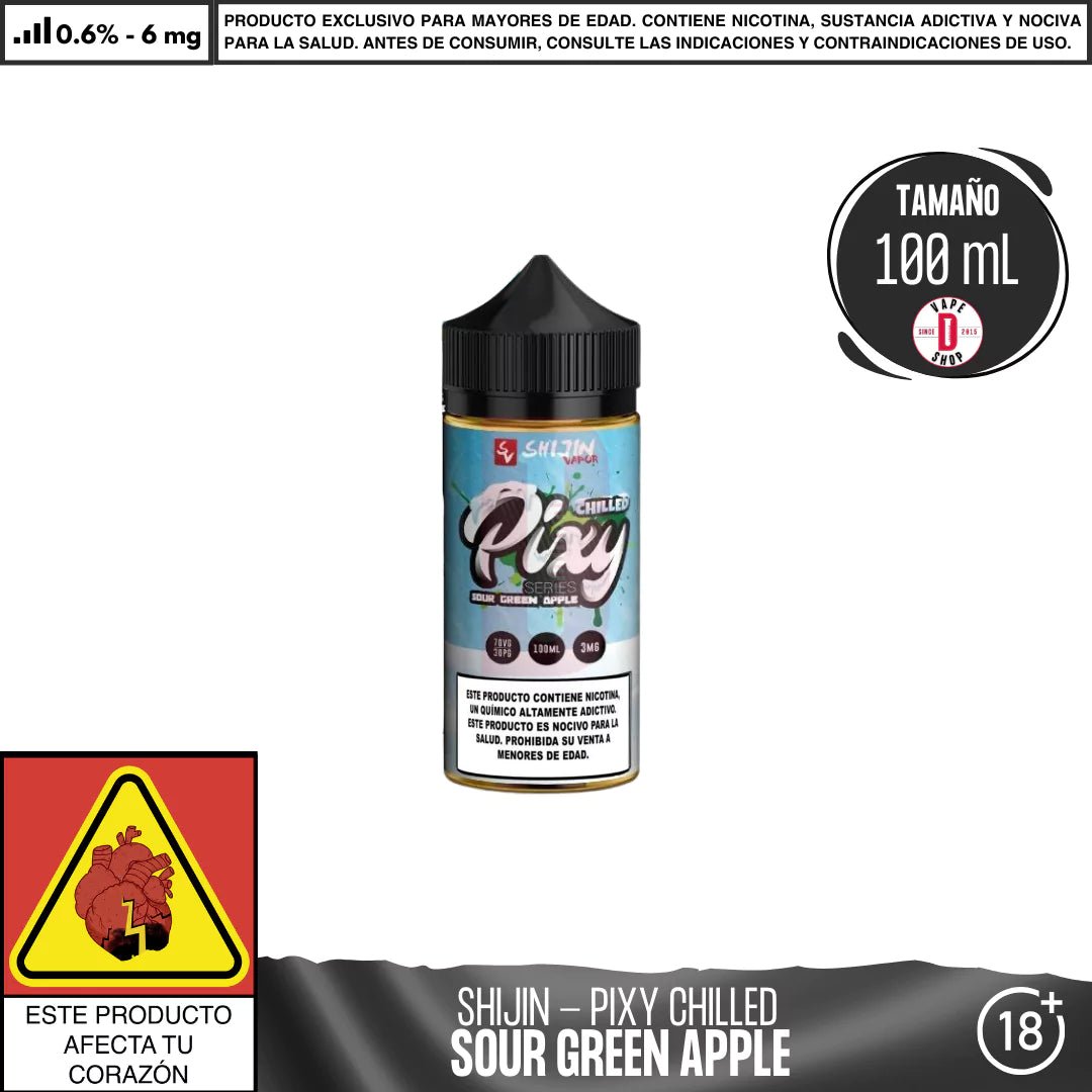 It`s Pixy Chilled Sour Green Apple - Eliquid - Shijin | BL - SV - IP - GA - 06