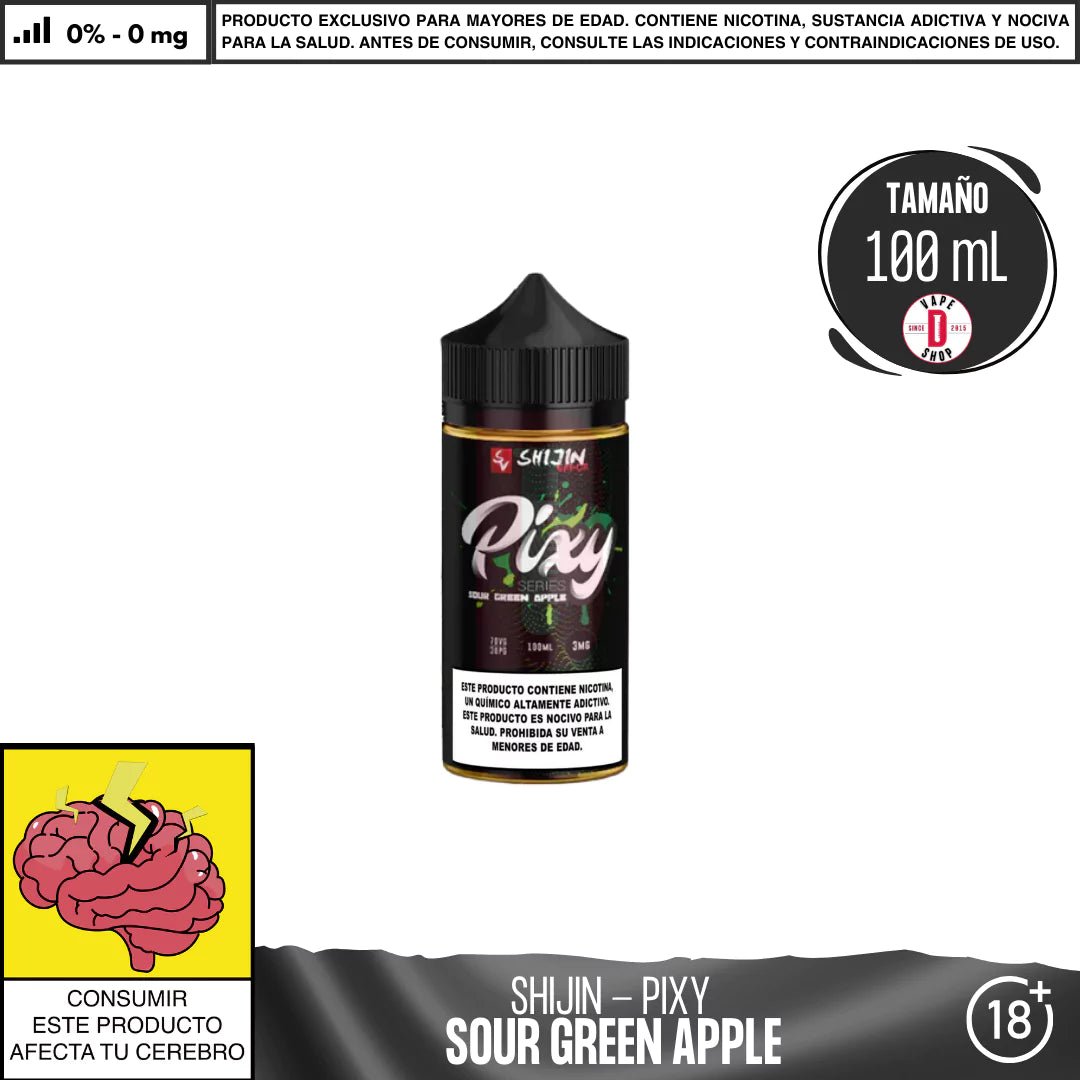 It`s Pixy Sour Green Apple - Eliquid - Shijin | BL - SV - IP - SGA - 00