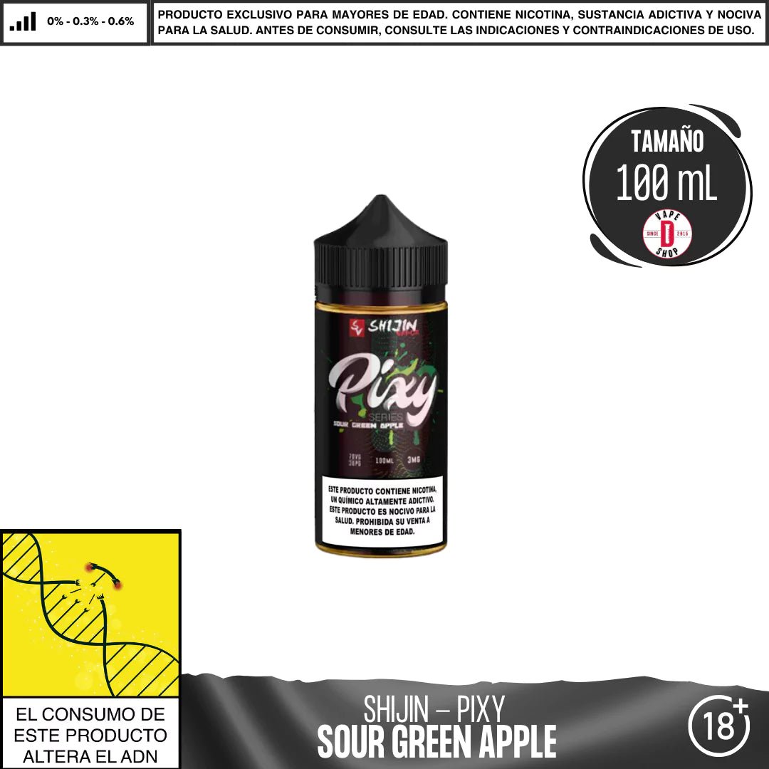 It`s Pixy Sour Green Apple - Eliquid - Shijin | BL - SV - IP - SGA - 00