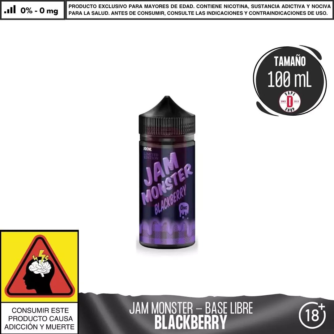 Jam Monster Blackberry - Eliquid - Monsterlabs | BL - ML - JM - BLB - 00