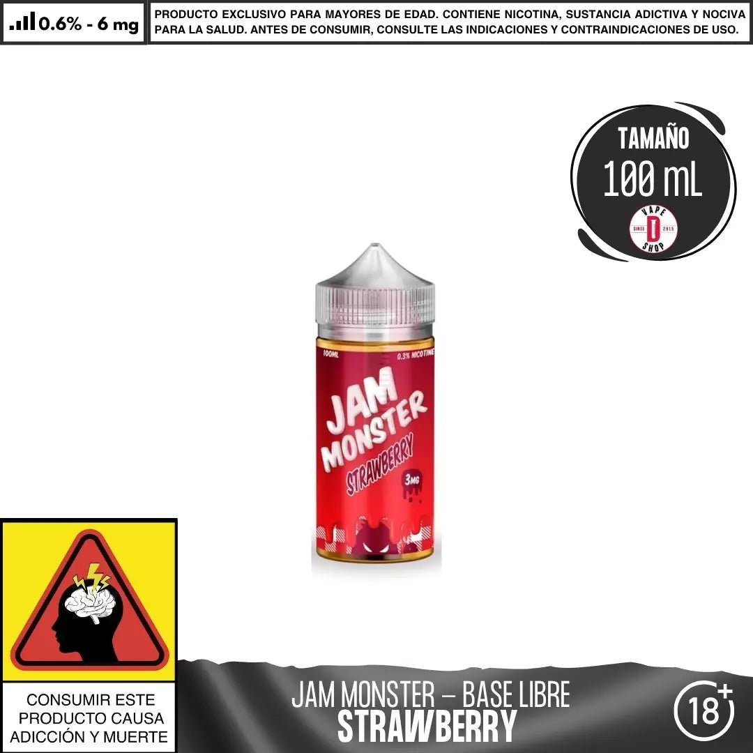Jam Monster Strawberry - Eliquid - Monsterlabs | BL - ML - JM - ST - 06