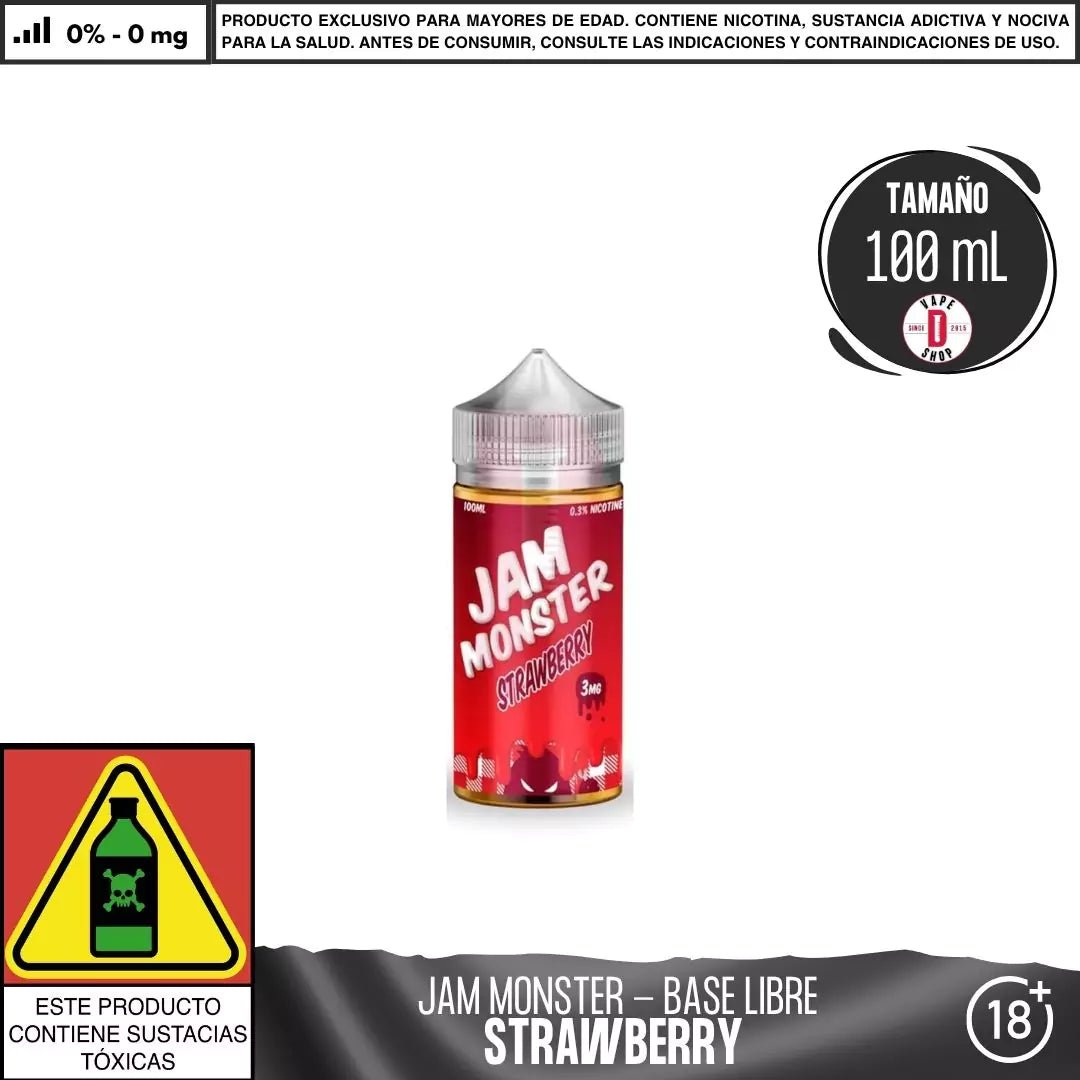 Jam Monster Strawberry - Eliquid - Monsterlabs | BL - ML - JM - ST - 00