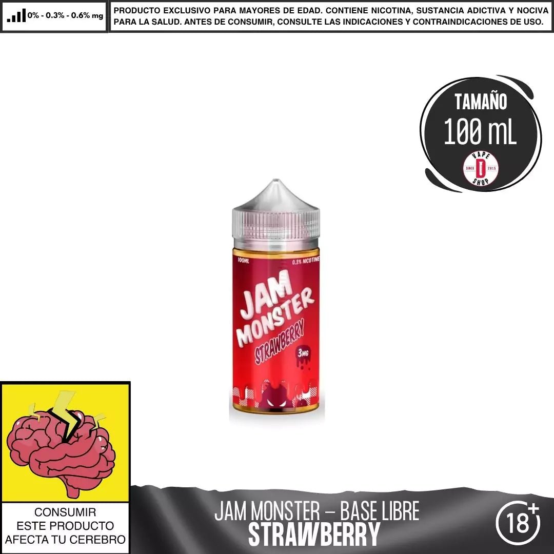 Jam Monster Strawberry - Eliquid - Monsterlabs | BL - ML - JM - ST - 00