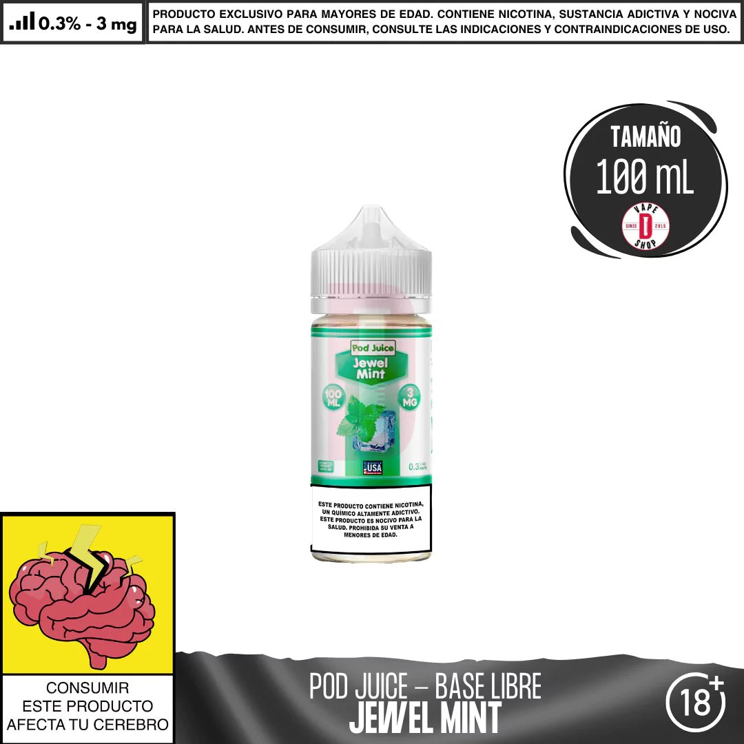 Jewel Mint - Eliquid - Pod Juice | BL - PJ - JM - 03