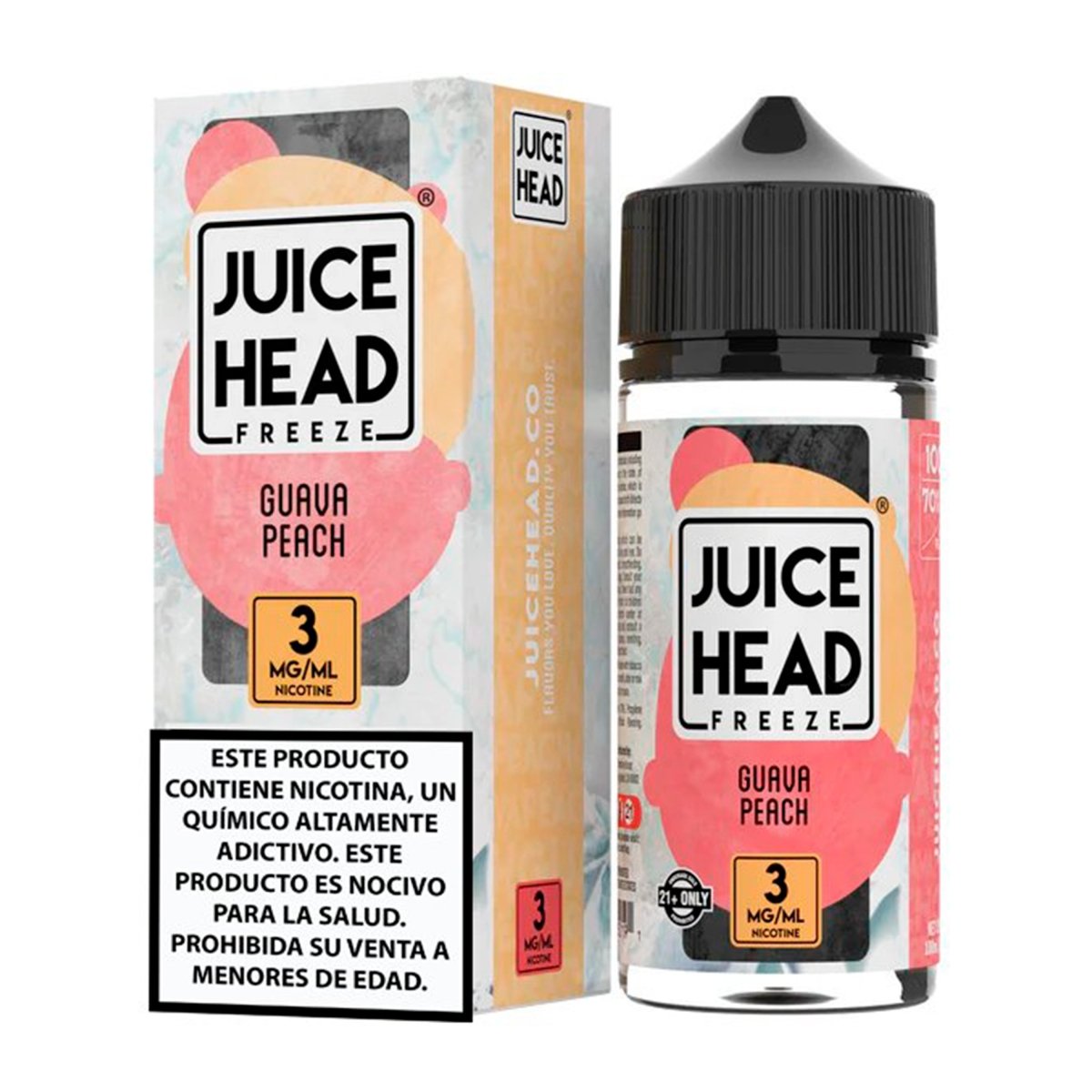 Juice Head - Guava Peach Extra Freeze - Eliquid - Juice Head | BL - JH - GPF - 00