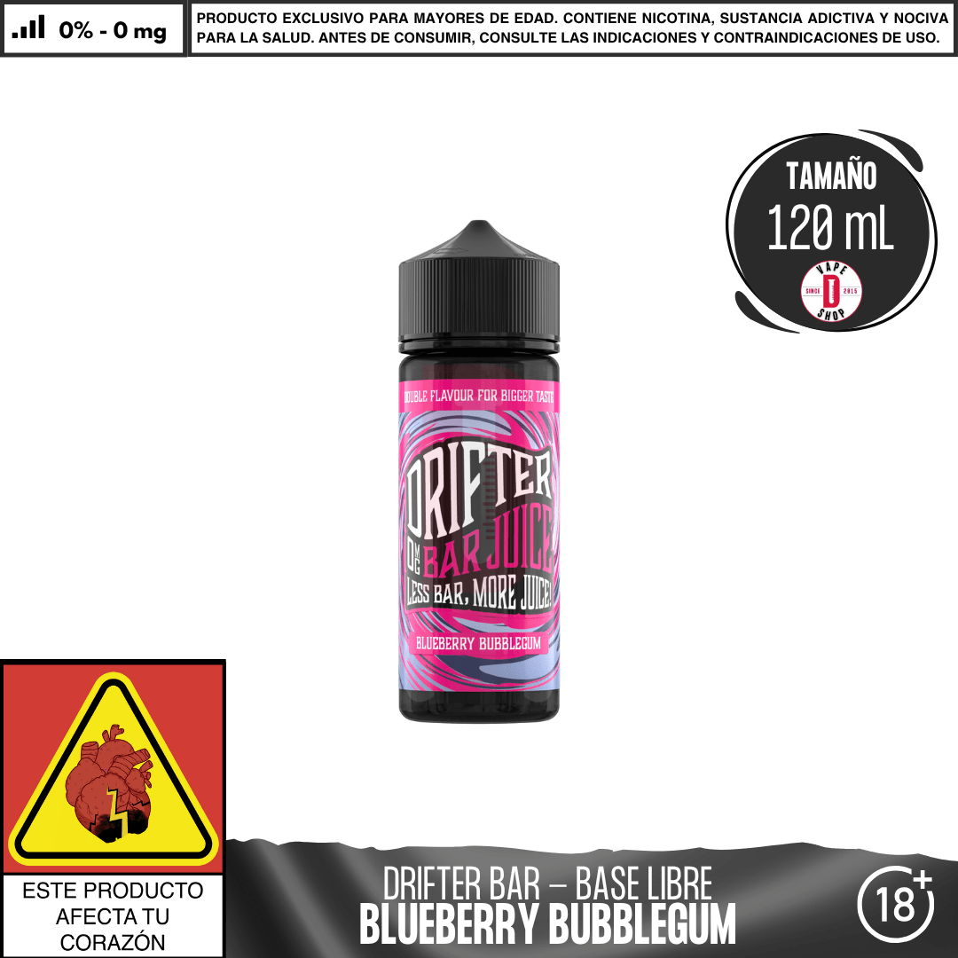 Juice Sauz - Drifter Bar Blueberry Bubblegum - Eliquid - Juice Sauz | BL - JUS - DRB - BBG - 00