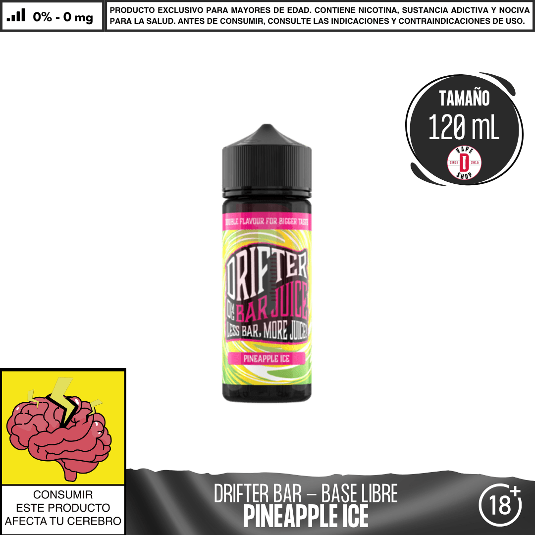 Juice Sauz - Drifter Bar Pineapple Ice - Eliquid - Juice Sauz | BL - JUS - DRB - PIC - 00