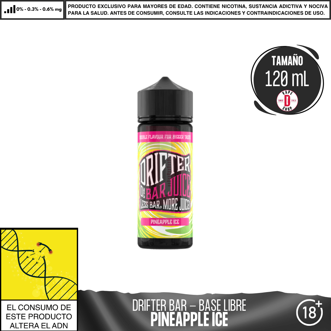 Juice Sauz - Drifter Bar Pineapple Ice - Eliquid - Juice Sauz | BL - JUS - DRB - PIC - 00