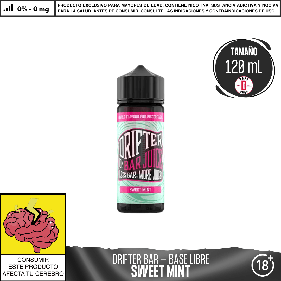 Juice Sauz - Drifter Bar Sweet Mint - Eliquid - Juice Sauz | BL - JUS - DRB - SWM - 00