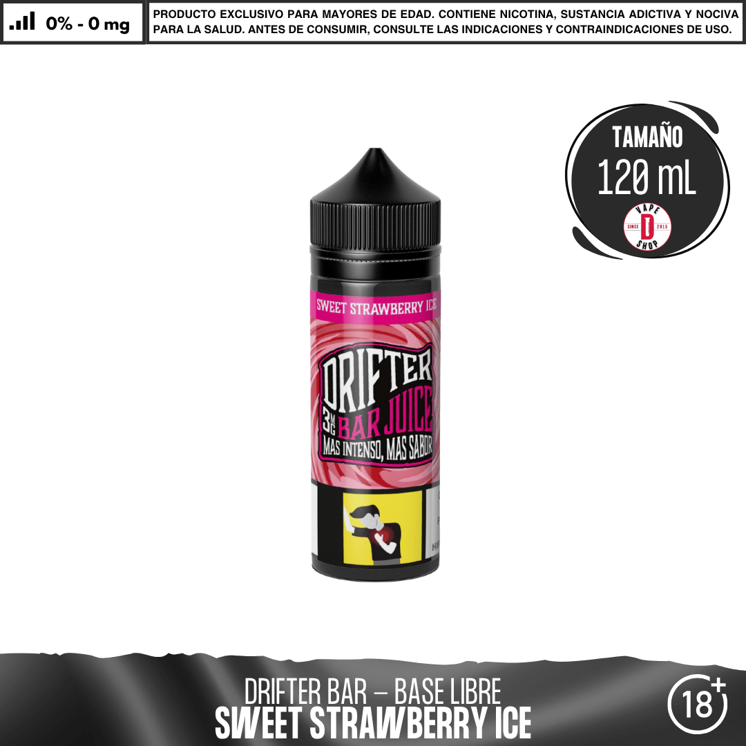 Juice Sauz - Drifter Bar Sweet Strawberry Ice - Eliquid - Juice Sauz | BL-JUS-DRB-SSI-00