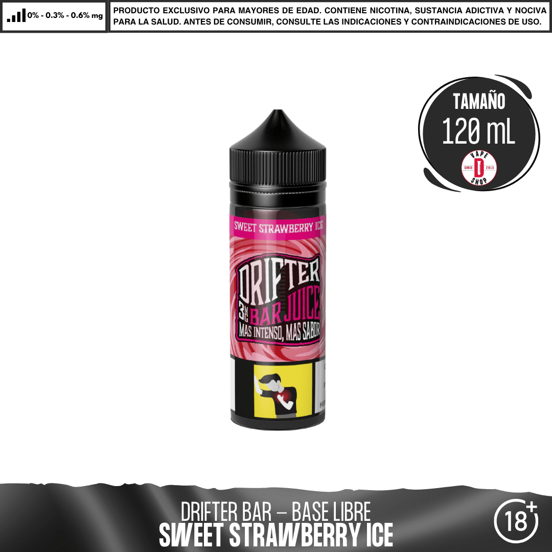 Juice Sauz - Drifter Bar Sweet Strawberry Ice - Eliquid - Juice Sauz | BL-JUS-DRB-SSI-00