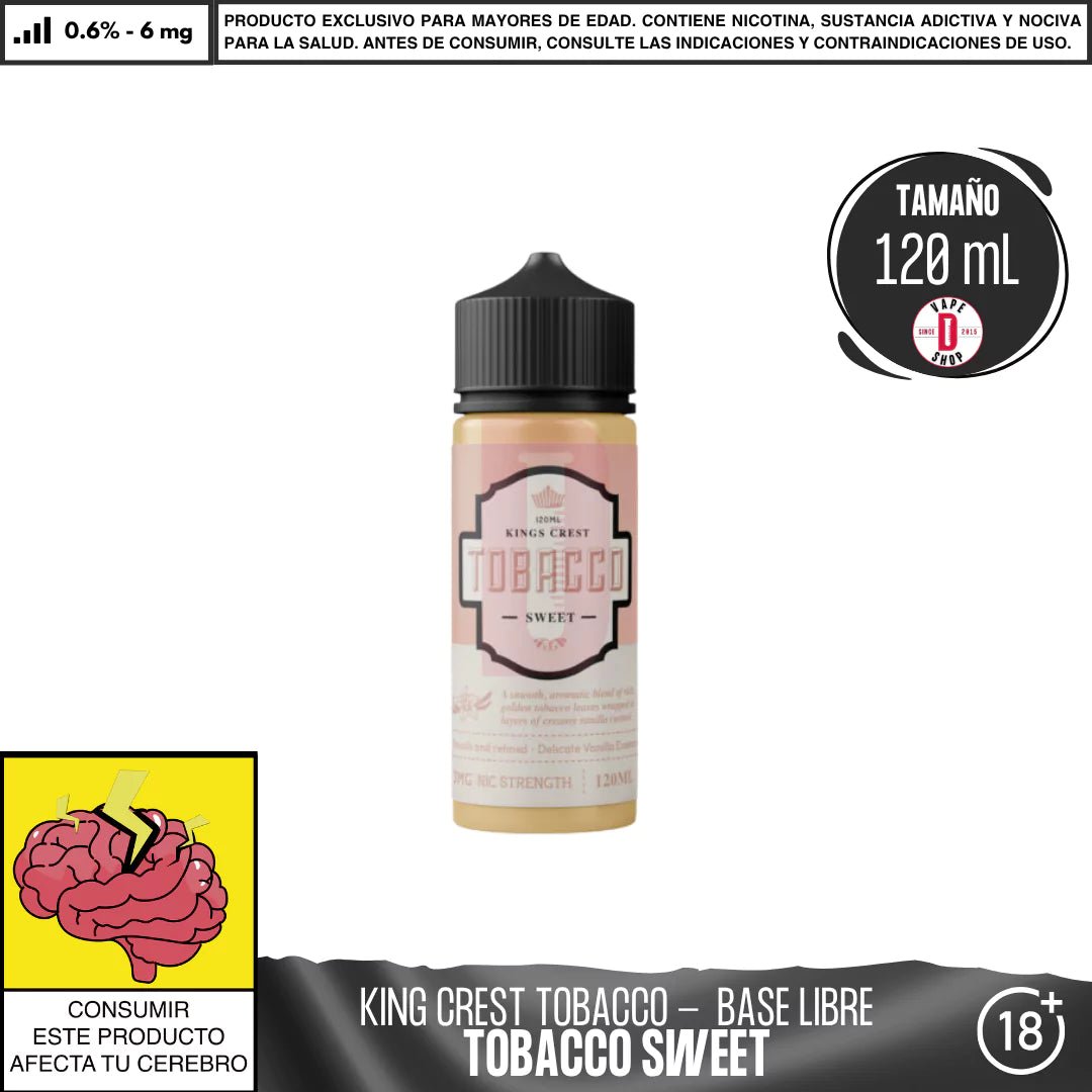 King´s Crest - Línea Tobacco - Eliquid - King's Crest | BL - KK - TB - SWT - 06