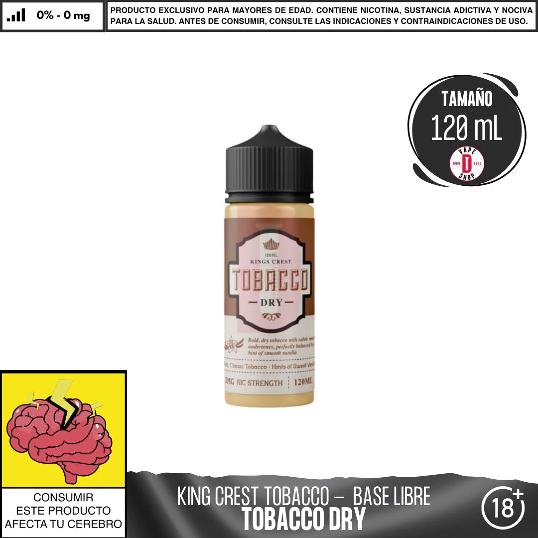 King´s Crest - Línea Tobacco - Eliquid - King's Crest | BL - KK - TB - DRY - 00