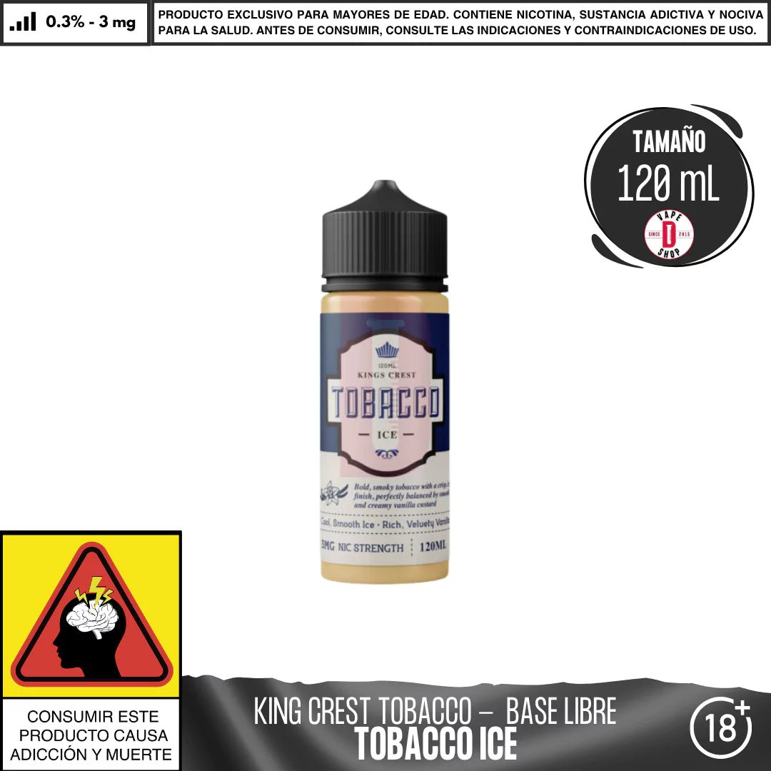 King´s Crest - Línea Tobacco - Eliquid - King's Crest | BL - KK - TB - ICE - 03