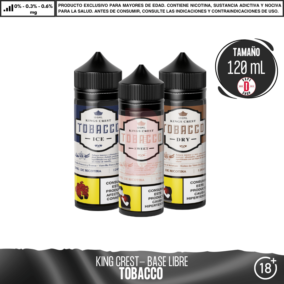 King´s Crest - Línea Tobacco - Eliquid - King's Crest | BL-KK-TB-DRY-00