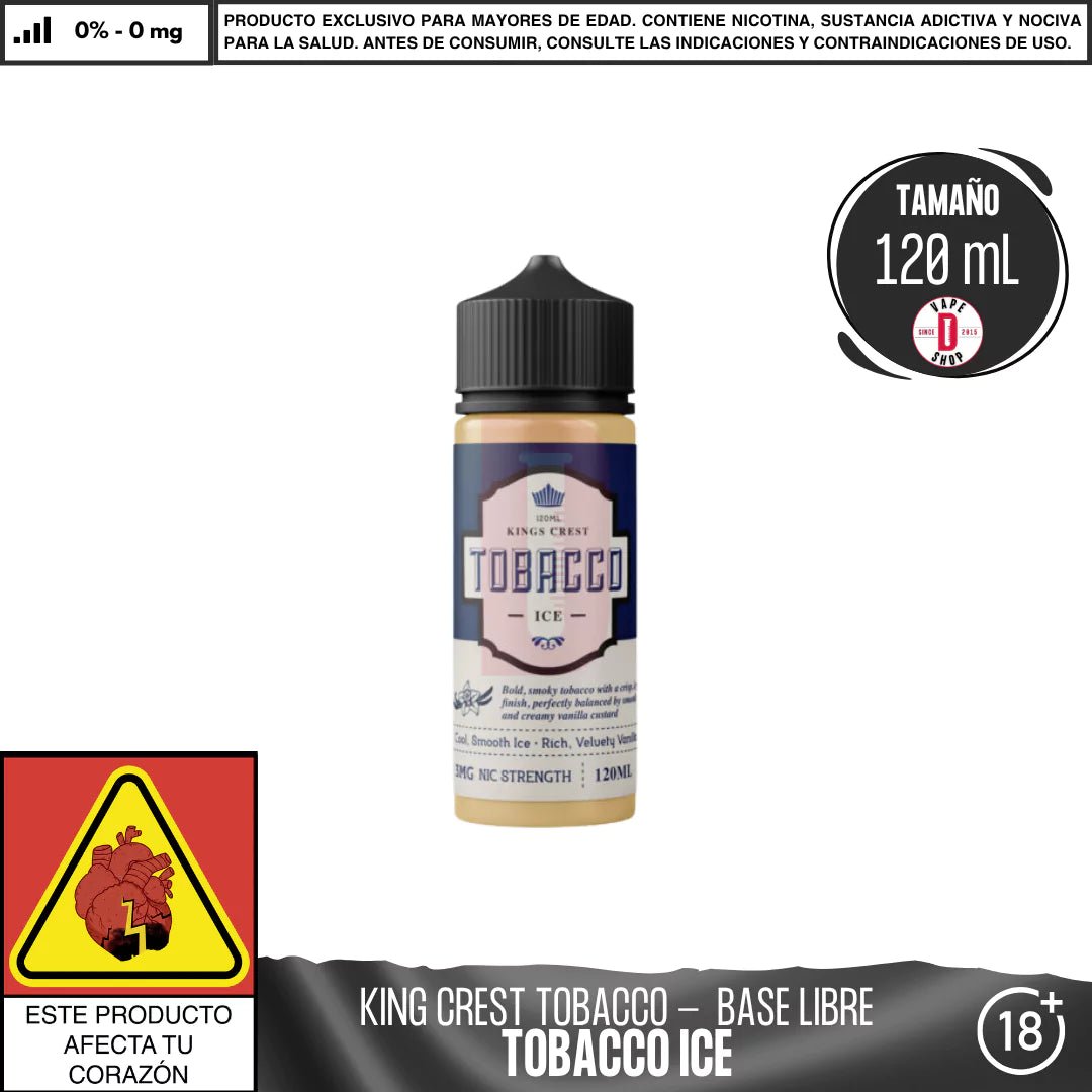 King´s Crest - Línea Tobacco - Eliquid - King's Crest | BL - KK - TB - ICE - 00