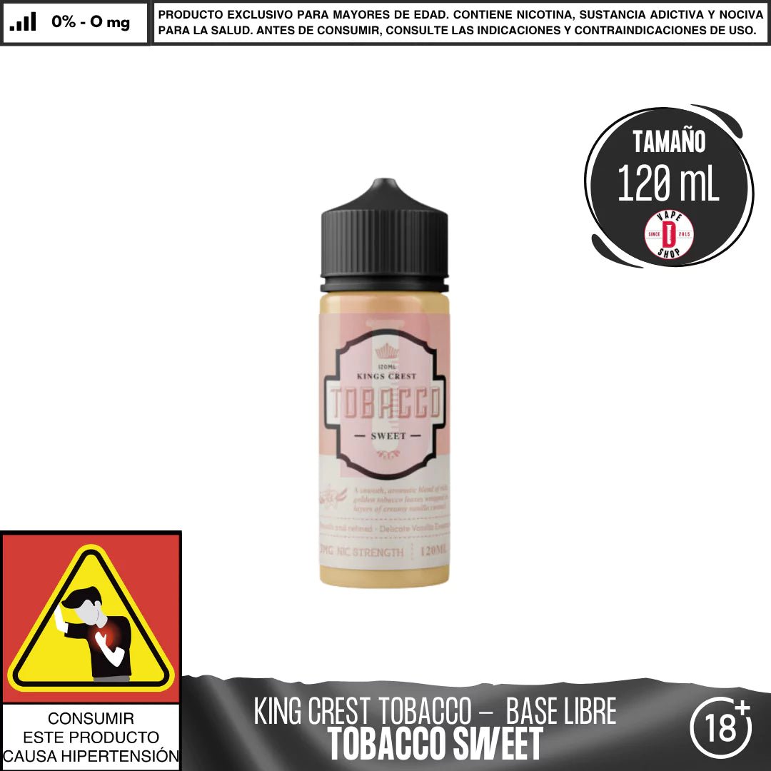 King´s Crest - Línea Tobacco - Eliquid - King's Crest | BL - KK - TB - SWT - 00