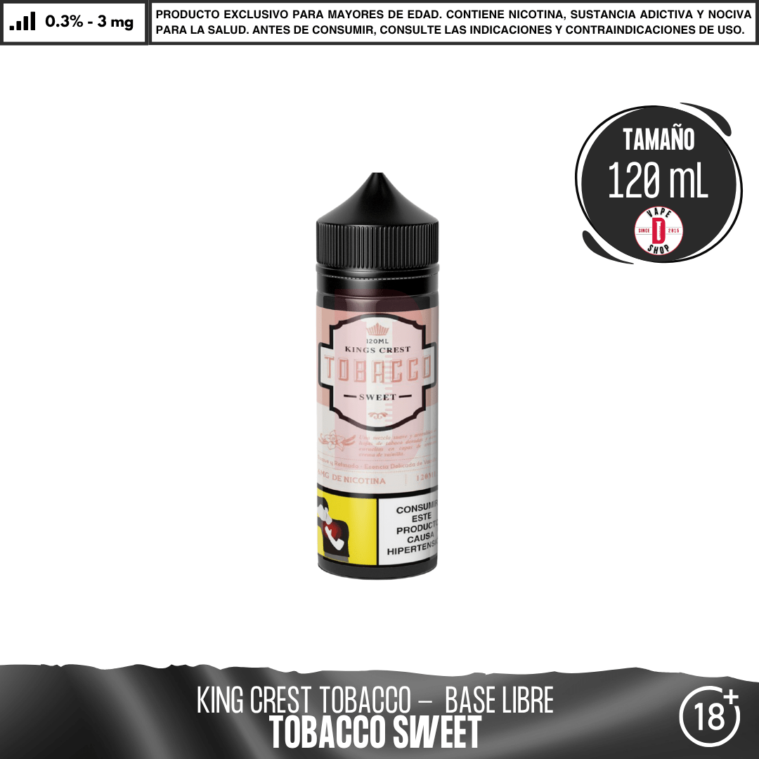 King´s Crest - Línea Tobacco - Eliquid - King's Crest | BL-KK-TB-SWT-03