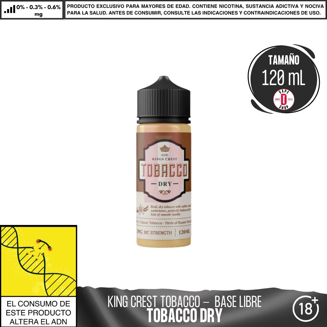King´s Crest - Línea Tobacco - Eliquid - King's Crest | BL - KK - TB - SWT - 06