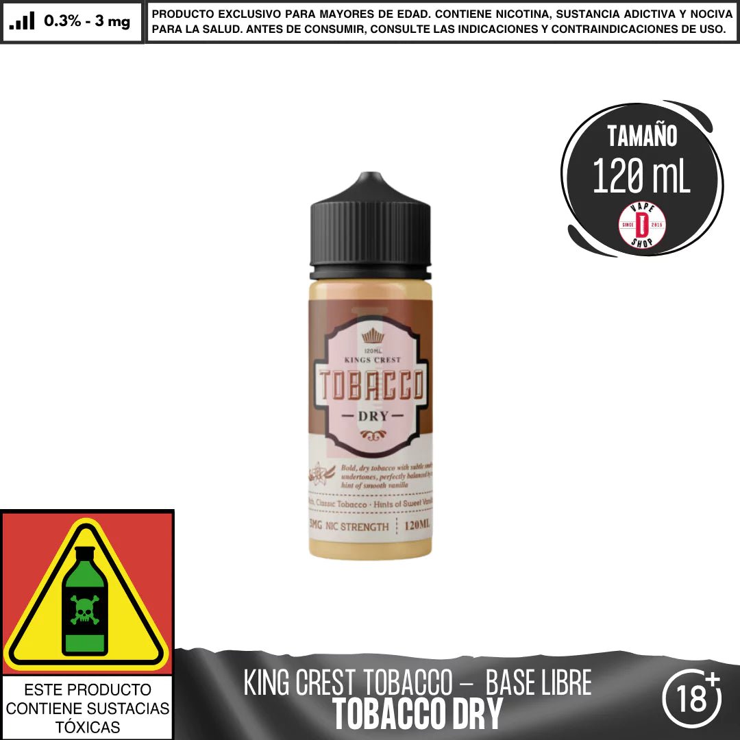 King´s Crest - Línea Tobacco - Eliquid - King's Crest | BL - KK - TB - DRY - 03