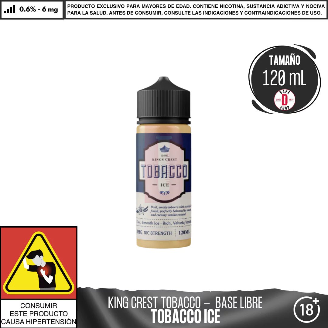 King´s Crest - Línea Tobacco - Eliquid - King's Crest | BL - KK - TB - ICE - 06
