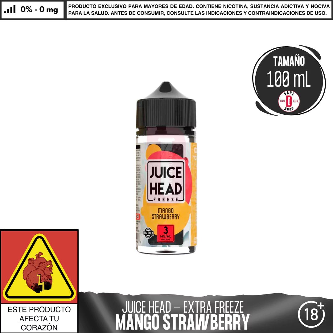 Mango Strawberry Extra Freeze - Eliquid - Juice Head | BL - JH - MSF - 00